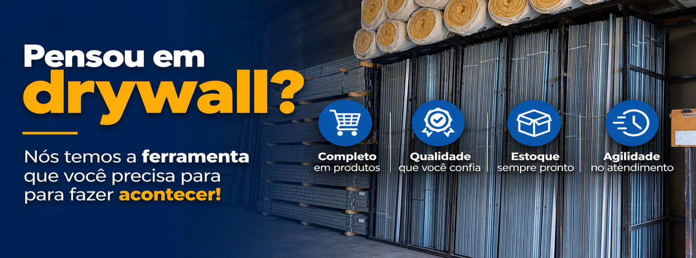 Pensou em drywall? A Plaques tem a ferramenta que você precisa